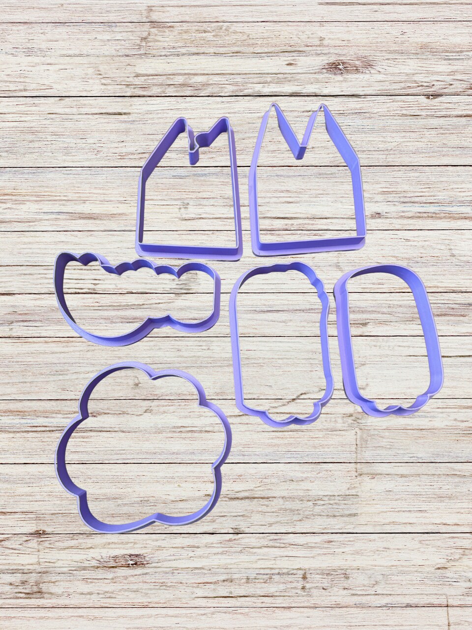 Bluey Heeler and Red Heeler Sisters cookie Size cutter set from 3.25 -3.5 inches